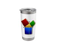 Pythagoras Theorem - Pythagorean Math A2 + B2 = C2 Stainless Steel Insulated Tumbler