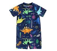PythJooh Baby Boy Swimsuit Zipper Rash Guard One Piece Beach Swimwear Shark Print Shorts Swimming Outfits 0-5Years