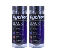 Python 3 Ball Can Black Racquetballs (Long Rally Ball!) (2-Packs/Cans, 6-Balls)