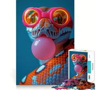 Python Bubblegum Jigsaw Puzzle for Teenagers 1000 Pieces Intellect Toy Calm Escape Quality Cut Seasonal Gift (50x75cm)