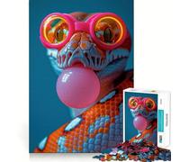 Python Bubblegum Jigsaw Puzzles for Teenagers 1000 Pieces Intellect Toy Indoor Fun Quality Cut Creative Gift (38x52cm)