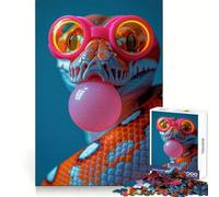 Python Bubblegum Jigsaw Puzzles for Teenagers 1000 Pieces Intellect Toy Indoor Fun Quality Cut Creative Gift (38x52cm)