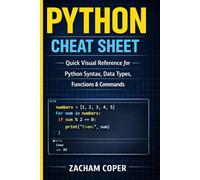 Python Cheat Sheet: A Quick Visual Reference for Python Syntax, Data Types, Functions, and Essential Commands