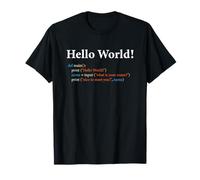 Python "Hello World" Computer Programming Language T-Shirt