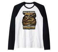 Python Hunting Cold Blooded Prey Warm Determination Raglan Baseball Tee