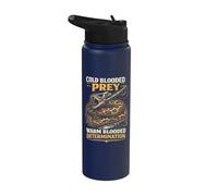 Python Hunting Cold Blooded Prey Warm Determination Stainless Steel Insulated Water Bottle