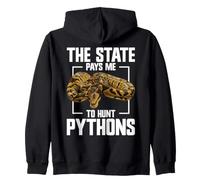 Python Hunting Control Tech State Pay Python Hunter Zip Hoodie