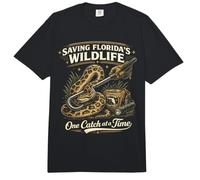 Python Hunting Florida Everglades Snake Catcher Wildlife Comfort Colors Adult Heavyweight T-Shirt