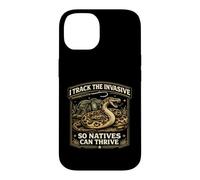 Python Hunting I Track The Invasive So Natives Can Thrive Case for iPhone 14