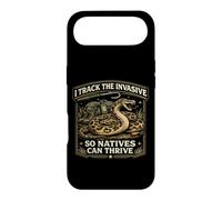 Python Hunting I Track The Invasive So Natives Can Thrive Case for iPhone Air