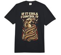 Python Hunting If It Coils I Control It Snake Catcher Comfort Colors Adult Heavyweight T-Shirt