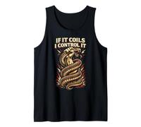Python Hunting If It Coils I Control It Snake Catcher Tank Top