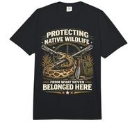 Python Hunting Protecting Native Wildlife from Invaders Comfort Colors Adult Heavyweight T-Shirt