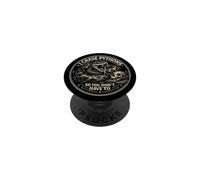 Python Hunting Snake With Rifle Scope Paint Splatter PopSockets Adhesive PopGrip