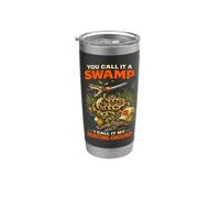 Python Hunting You Call It A Swamp I Call It My Ground Stainless Steel Insulated Tumbler