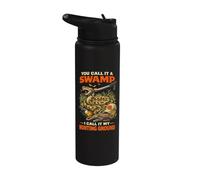 Python Hunting You Call It A Swamp I Call It My Ground Stainless Steel Insulated Water Bottle