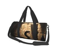 Python In Ancient Tomb Travel Duffel Bag Sports Gym Bag, Lightweight Overnight Weekender Bag With Shoes Compartment Yoga Gym Sports Bag For Men Women
