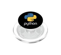 Python, Interpreted Programming Language for Software Coders PopSockets PopGrip for MagSafe