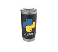 Python, Interpreted Programming Language for Software Coders Stainless Steel Insulated Tumbler