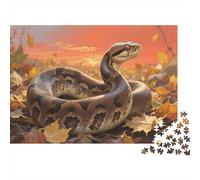 Python Jigsaw 1000 Pieces Challenge Toys for Adults And Kids Wildlife Impossible Jigsaw Puzzles Educational Game Home Decoration 1000pcs (75x50cm)