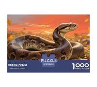 Python Jigsaw Puzzles Puzzles for Adults Kids. 1000 Piece Whimsical Challenge Toy Educational Game Home Decoration for Educational Games Gifts 38x26cm/1000pcs