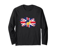 Python Logo - UK Flag Long Sleeve T-Shirt