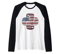 Python Logo - USA Raglan Baseball Tee