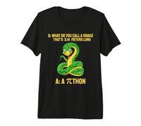 Python Pithon Pi Symbol Funny Math Teacher Pi Day 3.14 Premium T-Shirt