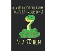 Python Pithon Pi Symbol Funny Math Teacher Pi Day: Daily Planner Notepad To Do Schedule, Medium 6x9 Inches, 120 Pages, Printed Cover