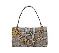 Python-Print Leather Clutch ONE SIZE