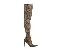 Python-Print Stiletto Boots - female - Stella McCartney - Over-the-Knee Boots - Multicolor - 4 UK - Shoes 4 UK