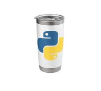Python Programming Language Logo Stainless Steel Insulated Tumbler