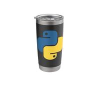 Python Programming Language Logo Stainless Steel Insulated Tumbler