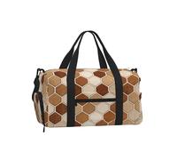 Python Scale Geo Duffel Bag with Shoe Compartment-Sports Gym Weekender for Men Women, Waterproof Travel Tote with Wet Pocket for Dirty Shoes