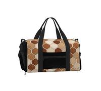 Python Scale Geo Duffel Bag with Shoe Compartment-Sports Gym Weekender for Men Women, Waterproof Travel Tote with Wet Pocket for Dirty Shoes