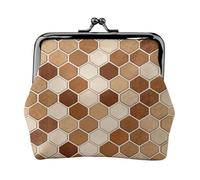 Python Scale Geo Leather Coin Purse for Women-Small Kiss Lock Wallet, Mini Card Holder for Keys Lipstick, Cute Change Purse for Travel