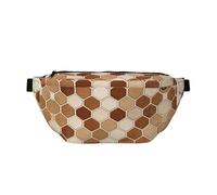Python Scale Geo Running Waist Pack-No-Bounce Phone Holder for Gym, Waterproof Crossbody Bum Bag with Adjustable Strap