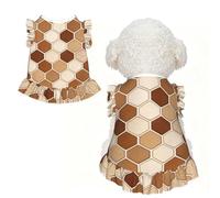 Python Scale Geo S Pet Apparel for Small Dogs-Cute Summer Outfit for Puppy, Soft Breathable Pet Clothes for Cat