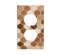 Python Scale Geo Unbreakable Polycarbonate Switch Plate-1 Gang Screwless Wall Plate for Home Office