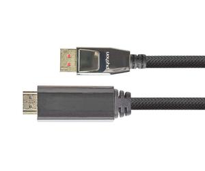 Python Series Premium DisplayPort 1.4 to HDMI 2.0 2 m Black