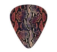 Python Skin Snake Pattern Guitar Pick 12 Packs Guitar Plectrums Includes Thin Medium Heavy Gauges
