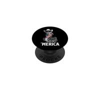 Python Snake American Flag Bandana Cowboy Hat Sunglasses PopSockets Adhesive PopGrip