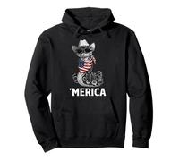 Python Snake American Flag Bandana Cowboy Hat Sunglasses Pullover Hoodie