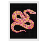 Python Snake Pinkcolor Diamond Art Kits Accessories Full Square Drill 5D Painting Craft Home Wall Decor
