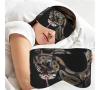 Python Snake, Sleep Mask for Home Travel, Full Eye Covers Light Blocking Eye Mask Sleep Eye and Ear Muffs