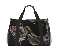 Python Snake, Sports Duffels, Handheld Crossbody Sports Luggage Bag, Large Capacity Travel Bag for Women and Men