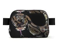 Python Snake, Travel Bum Bag Square Waist Bag Casual Chest Bag Fanny Pack for Men Women