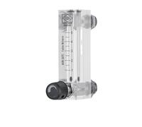 PYTNGWEAC LZM-6T Rotameter Air Flow Meter Small Gas Flow Measurement Panel Mount Adjustable Transparent Flow Meter with Valve(Gas 5-25LPM)