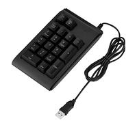 PYUDKLSMN 19 - Key USB Numeric Keypad with Mechanical Touch Feeling, USB Numpad, 3 - Color Breathing LED Lights Mini Number Pad for Windows Mac Android Laptops and Desktops