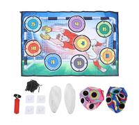 PYUDKLSMN 2 in 1 Soccer Ball Game Set, Toddler Soccer Target Goal Toy with Soft Plush Balls, Hand Eye Coordination Motor Skills Toss Game for Indoor Outdoor Backyard Play